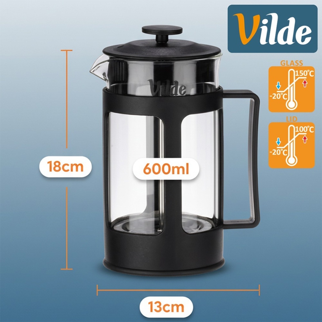 ZAPARZACZ TŁOKOWY DO KAWY/HERBATY 600ml 256427